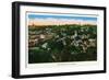 Galena, Illinois, Panoramic Aerial View of the City-Lantern Press-Framed Art Print