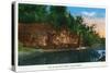 Galena, Illinois, Scenic View along the Galena River-Lantern Press-Stretched Canvas