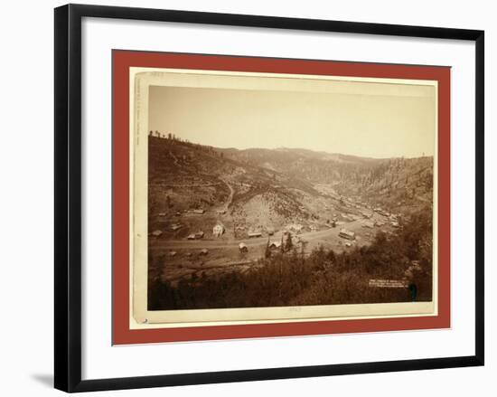 Galena, S, Dakota, Bird's-Eye View from Southwest-John C. H. Grabill-Framed Giclee Print