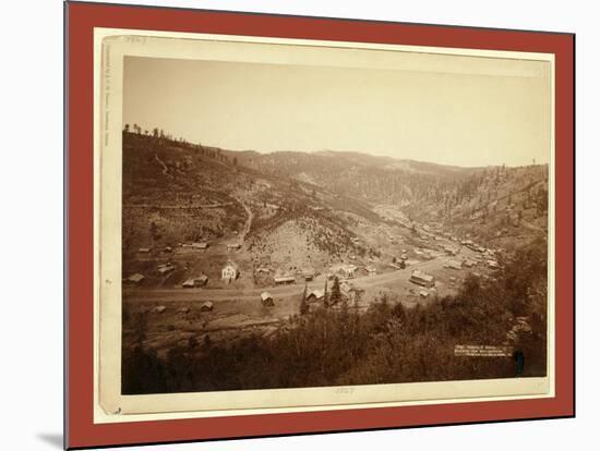 Galena, S, Dakota, Bird's-Eye View from Southwest-John C. H. Grabill-Mounted Giclee Print