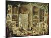 Galerie de vues de la Rome Antique-Giovanni Paolo Pannini-Mounted Giclee Print