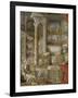 Galerie de vues de la Rome Moderne-Giovanni Paolo Pannini-Framed Giclee Print