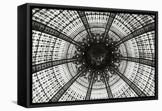 Galeries Lafayette III BW-Erin Berzel-Framed Stretched Canvas