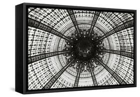 Galeries Lafayette III BW-Erin Berzel-Framed Stretched Canvas