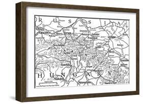 'Galicia and the Carpathian Passes', 1915-Unknown-Framed Giclee Print