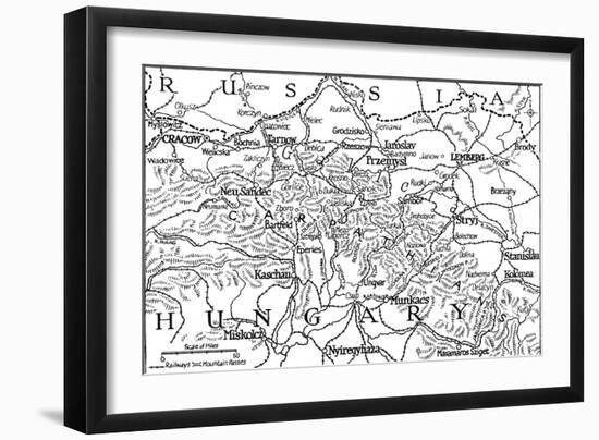 'Galicia and the Carpathian Passes', 1915-Unknown-Framed Giclee Print