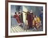 Galileo and Milton in Obseratory-null-Framed Giclee Print