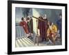 Galileo and Milton in Obseratory-null-Framed Giclee Print