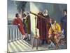 Galileo and Milton in Obseratory-null-Mounted Giclee Print