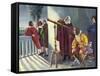 Galileo and Milton in Obseratory-null-Framed Stretched Canvas