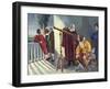 Galileo and Milton in Obseratory-null-Framed Giclee Print