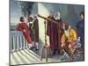 Galileo and Milton in Obseratory-null-Mounted Giclee Print