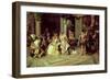 Galileo at the Court of Isabella, 1878-Cesare A. Detti-Framed Giclee Print