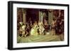 Galileo at the Court of Isabella, 1878-Cesare A. Detti-Framed Giclee Print