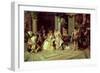 Galileo at the Court of Isabella, 1878-Cesare A. Detti-Framed Giclee Print