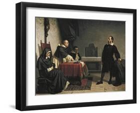 Galileo before the Roman Inquisition, 1857-Cristiano Banti-Framed Giclee Print