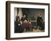 Galileo before the Roman Inquisition, 1857-Cristiano Banti-Framed Giclee Print