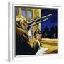 Galileo Created a Telescope and Discovered Four Satellites of Jupiter-null-Framed Giclee Print