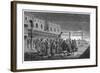 Galileo Demonstrating His Telescope, Venice, 1609-null-Framed Giclee Print