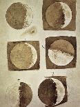 Depiction of the Different Phases of the Moon Viewed from the Earth-Galileo-Framed Stretched Canvas