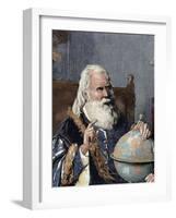 Galileo Galilei (1564-1642). Physicist, Italian Mathematician and Astronomer-Prisma Archivo-Framed Photographic Print