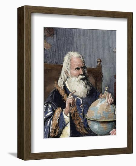 Galileo Galilei (1564-1642). Physicist, Italian Mathematician and Astronomer-Prisma Archivo-Framed Photographic Print