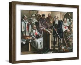 Galileo Galilei before the Holy Office-Albert Chereau-Framed Giclee Print