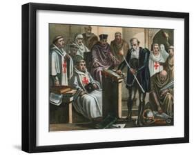 Galileo Galilei before the Holy Office-Albert Chereau-Framed Giclee Print