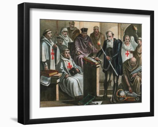 Galileo Galilei before the Holy Office-Albert Chereau-Framed Giclee Print