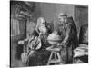 Galileo Galilei Demonstrates His Astronomical Theories to a Monk-Felix Parra-Stretched Canvas