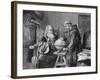 Galileo Galilei Demonstrates His Astronomical Theories to a Monk-Felix Parra-Framed Photographic Print