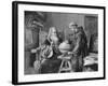 Galileo Galilei Demonstrates His Astronomical Theories to a Monk-Felix Parra-Framed Photographic Print