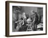 Galileo Galilei Demonstrates His Astronomical Theories to a Monk-Felix Parra-Framed Premium Photographic Print
