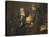 Galileo Galilei Demonstrating His New Astronomical Theories at the University of Padua-Felix Parra-Stretched Canvas