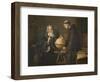 Galileo Galilei Demonstrating His New Astronomical Theories at the University of Padua-Felix Parra-Framed Giclee Print