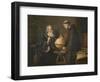 Galileo Galilei Demonstrating His New Astronomical Theories at the University of Padua-Felix Parra-Framed Giclee Print