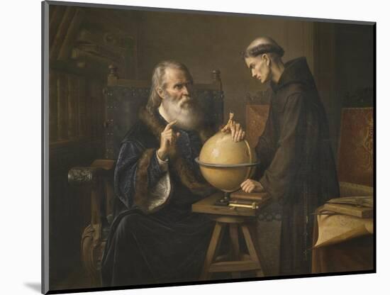 Galileo Galilei Demonstrating His New Astronomical Theories at the University of Padua-Felix Parra-Mounted Giclee Print