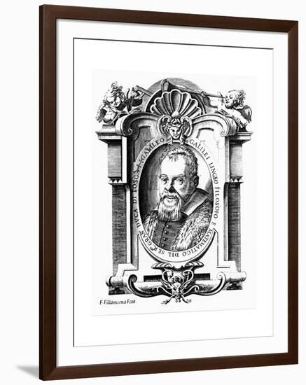 Galileo Galilei, Italian Astronomer and Mathematician, Early 17th Century-Francesco Villamena-Framed Giclee Print