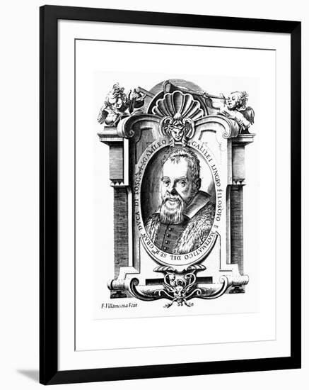 Galileo Galilei, Italian Astronomer and Mathematician, Early 17th Century-Francesco Villamena-Framed Giclee Print