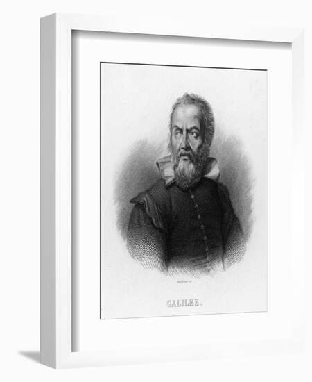 Galileo Galilei Italian Astronomer-Audibran-Framed Photographic Print