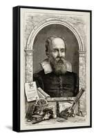 Galileo Galilei, Italian Astronomer-Science Source-Framed Stretched Canvas