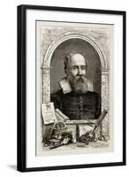 Galileo Galilei, Italian Astronomer-Science Source-Framed Giclee Print