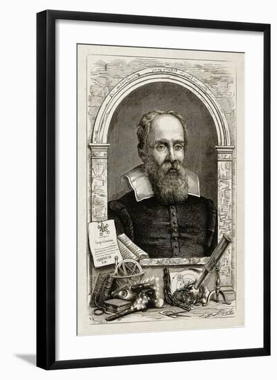 Galileo Galilei, Italian Astronomer-Science Source-Framed Giclee Print