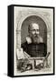 Galileo Galilei, Italian Astronomer-Science Source-Framed Stretched Canvas