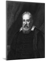 Galileo Galilei, Italian Astronomer-Robert Hart-Mounted Art Print