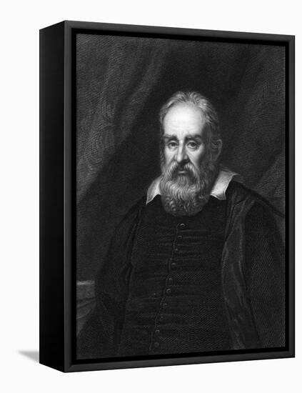 Galileo Galilei, Italian Astronomer-Robert Hart-Framed Stretched Canvas