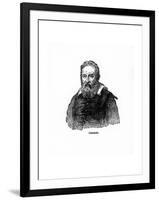 Galileo Galilei, Italian Physicist, Astronomer, and Philosopher-null-Framed Giclee Print