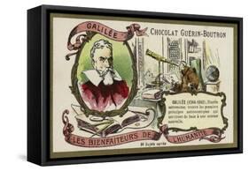 Galileo Galilei, Italian Physicist, Mathematician and Astronomer-null-Framed Stretched Canvas