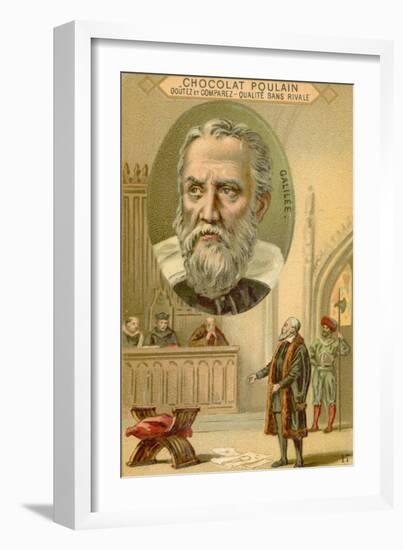 Galileo Galilei, Italian Physicist, Mathematician and Astronomer-null-Framed Giclee Print