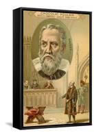 Galileo Galilei, Italian Physicist, Mathematician and Astronomer-null-Framed Stretched Canvas